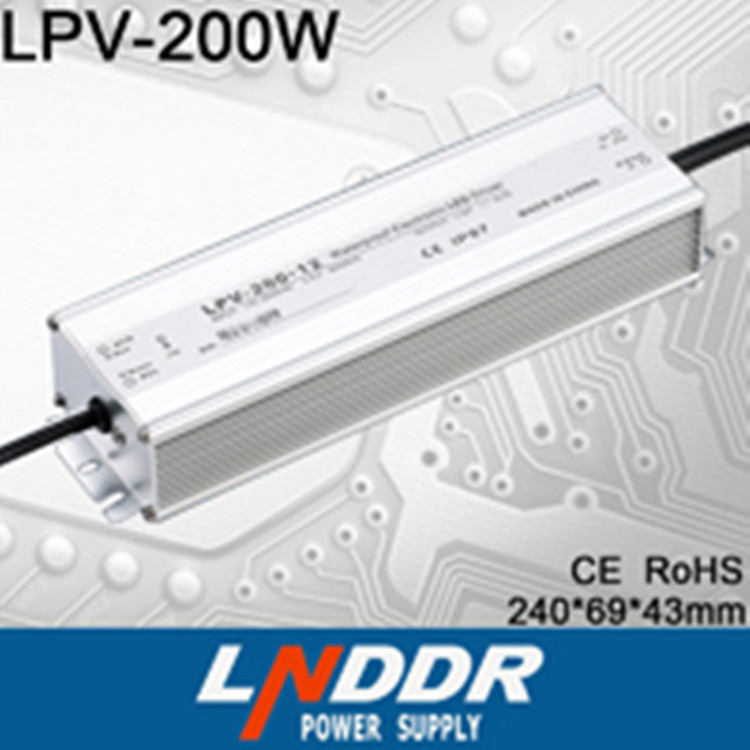 供應LPV-200W-36V/5.5A LED防水開關 電源