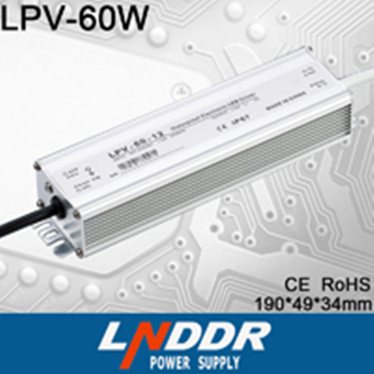 供應(yīng)LPV-60W-12V/5A LED防水開(kāi)關(guān) 電源 恒壓防水 電源